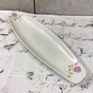 Vintage 60’s Ben Seibel Iroquois China Wild Rose Appetizer Relish Tray Dish MCM